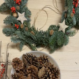 couronne de Noel maison