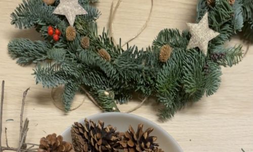 couronne de Noel maison